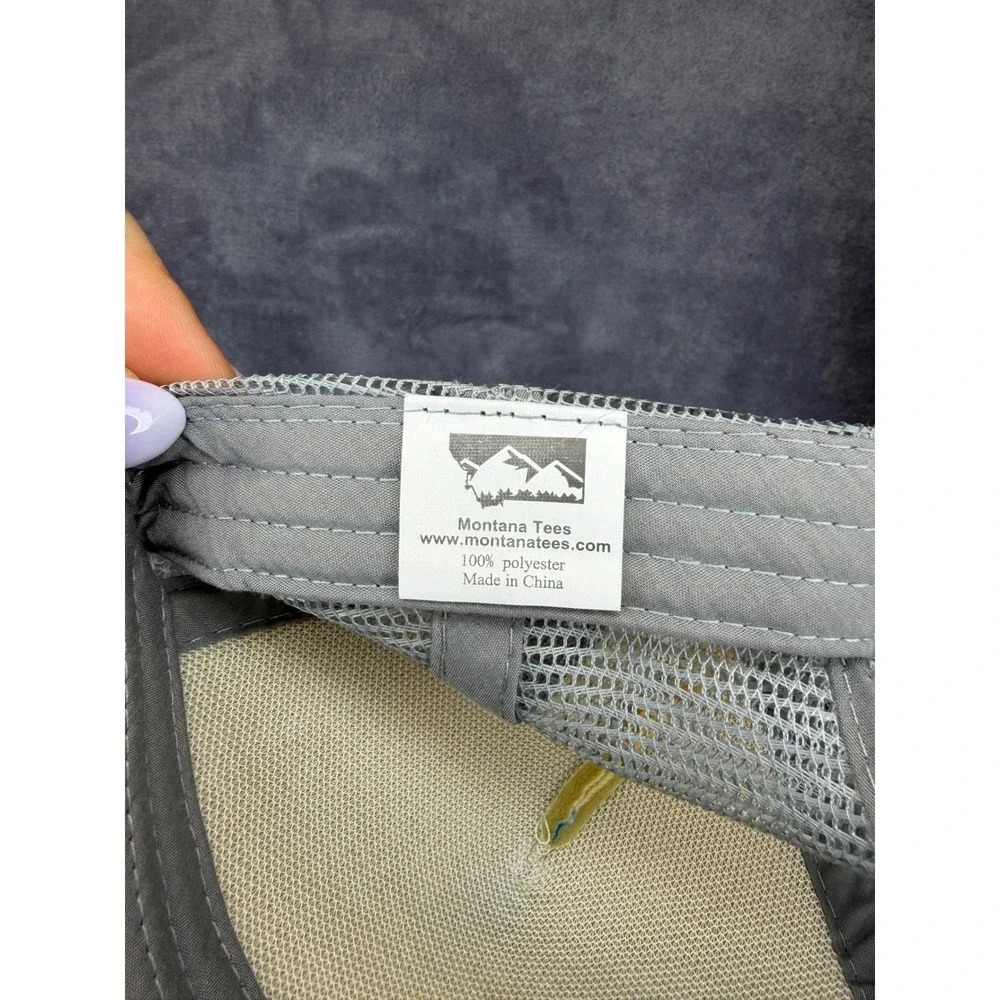 Montana Tees Glacier Trucker‎ Hat Child 4-10y Teal Blue Green